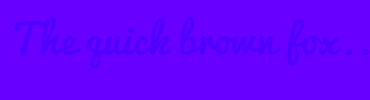 Image with Font Color 5000FF and Background Color 6700FF